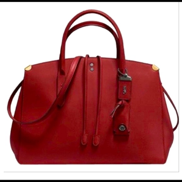 Authentic Coach Cooper Carryall red Bags